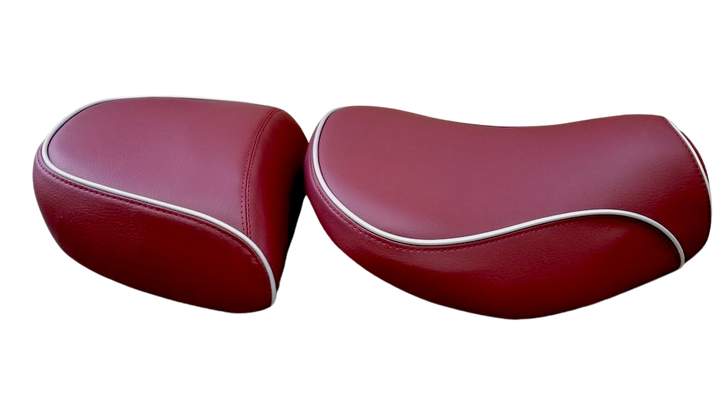 Vespa LXV Matte Merlot Burgundy with Piping