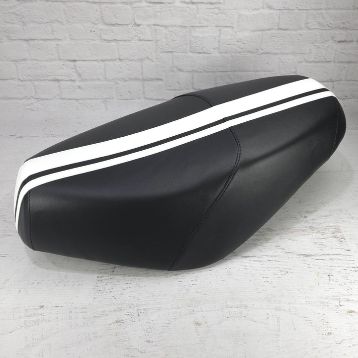 Genuine Buddy Dual Black with Racing Stripe Seat Cover