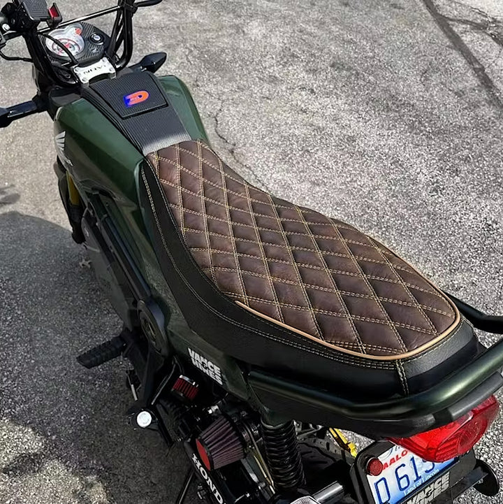 Honda NAVI Deep Brown Tobacco and Black Diamond Seat Cover