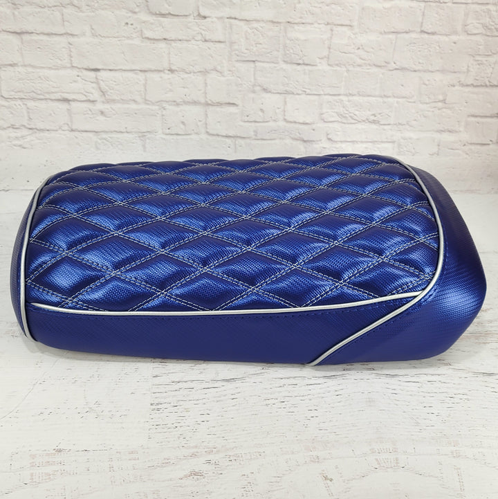 Maddog Blue Diamond Seat Cover Double Diamond with Piping, Gen IV Gen V