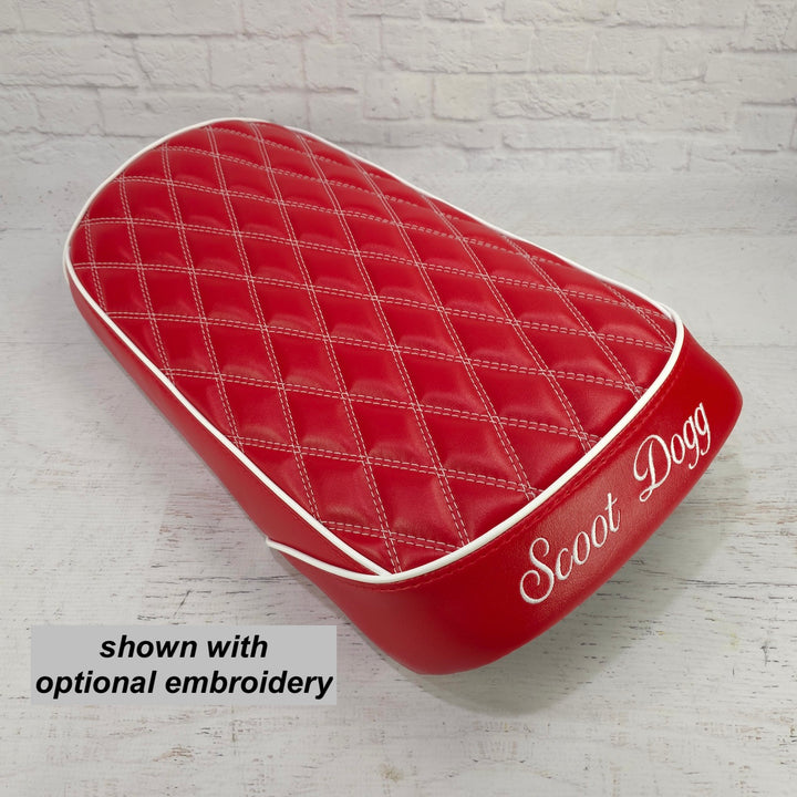 RED Maddog Seat Cover Double Diamond with Piping, Gen IV Gen V