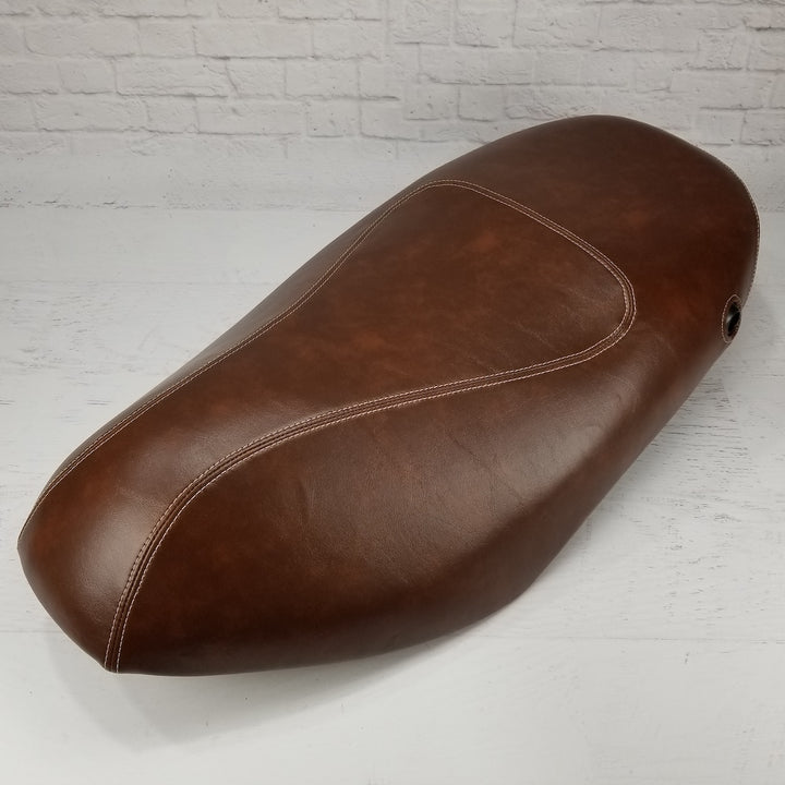 Piaggio Fly 50-150 Whiskey Brown Seat Cover French Seams