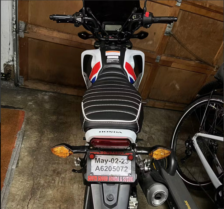 READY TO SHIP! 2022 - 2026 Honda Grom Tuck and Roll Seat Cover with Piping