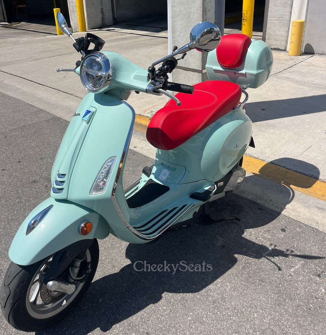Vespa Primavera Sprint Seat Cover Matte Red