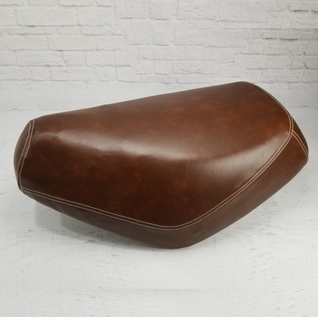 Honda Elite SA50 – Whiskey Brown Seat Cover with French Seams