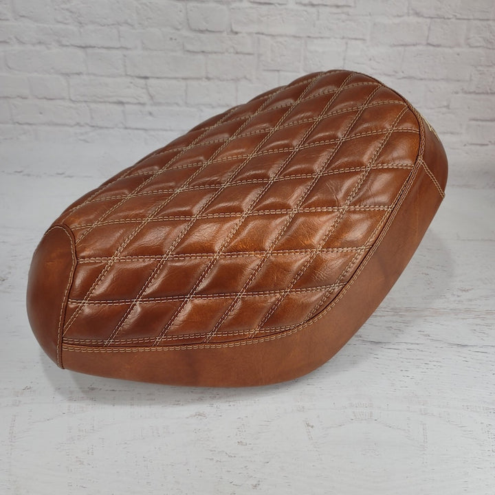 Honda Elite SA50 – Distressed Sweet Potato Brown Diamond Seat Cover
