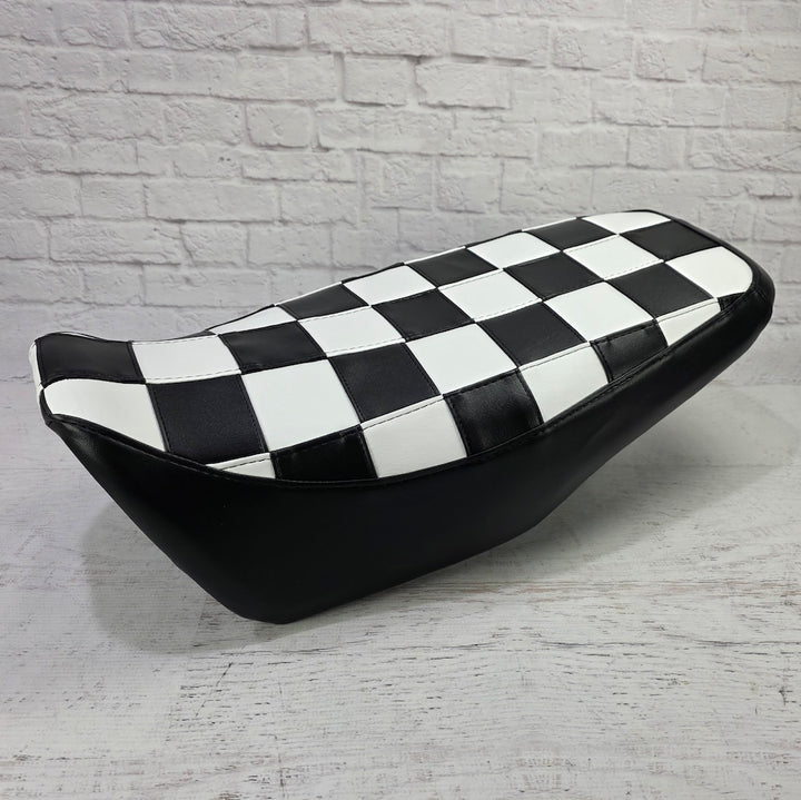 Honda Grom CHECKERS Seat Cover Black and White