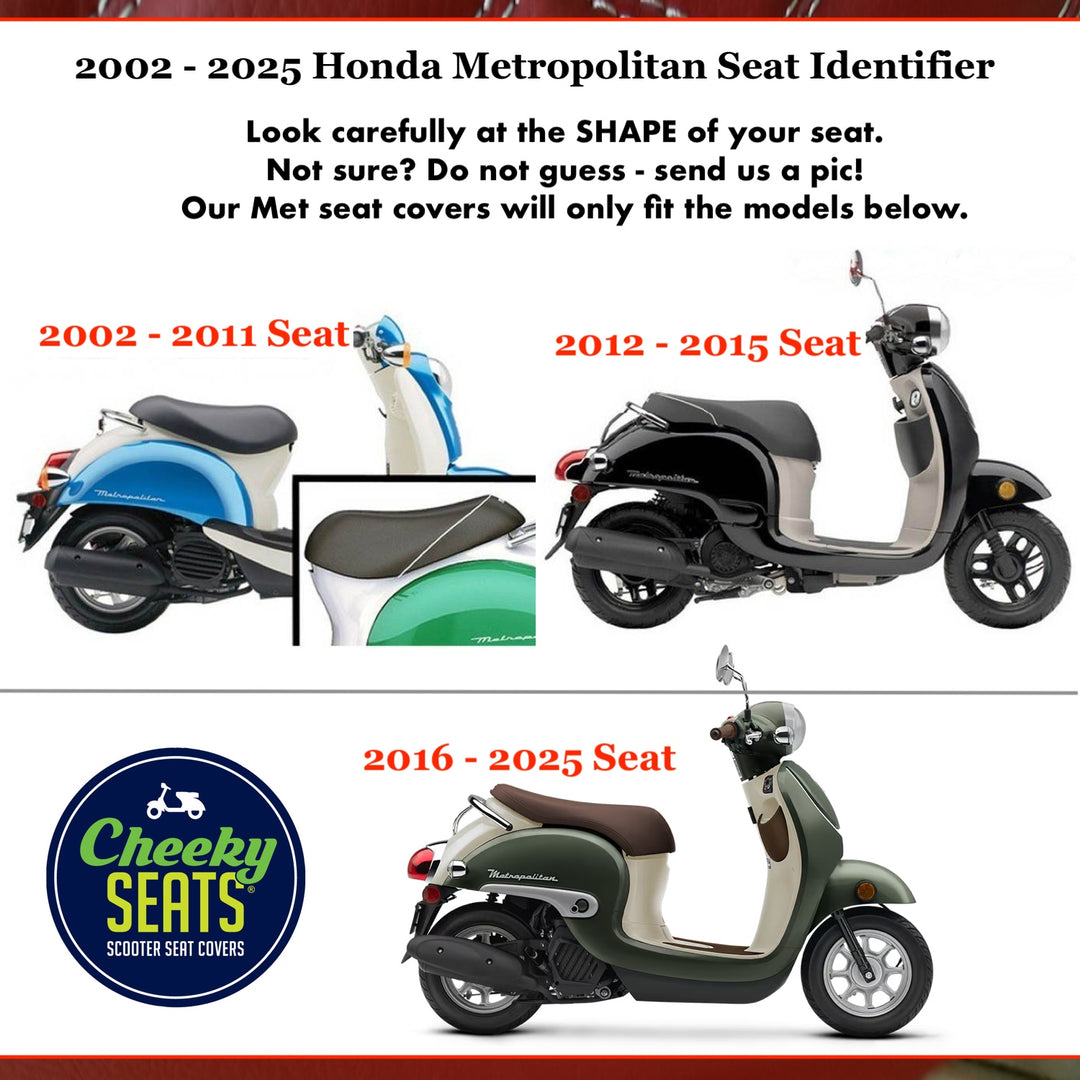 Honda Metropolitan Ecru Flowers Seat Cover