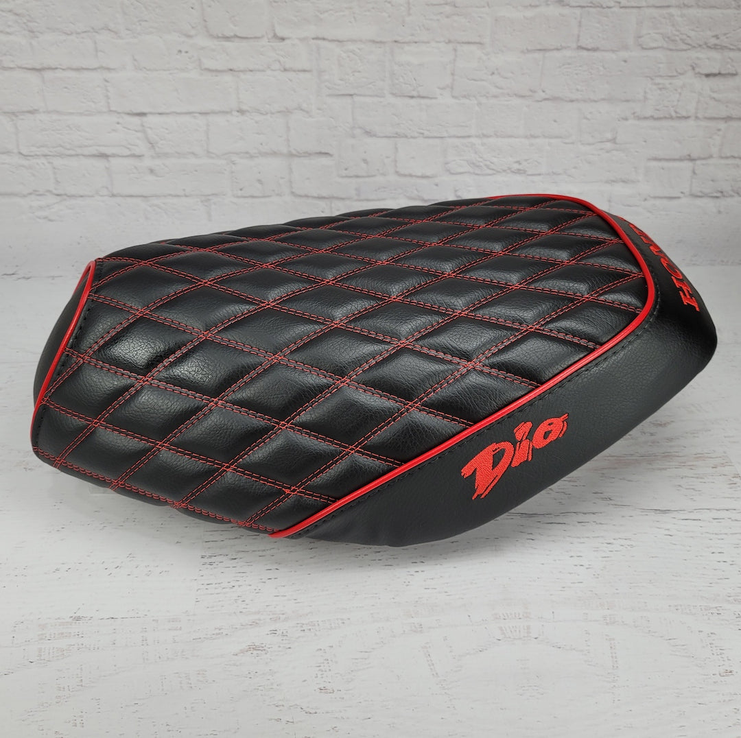 Honda Dio 1 & 2 Diamond Seat Cover with Piping