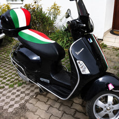 Vespa GTV Seat Cover Italian Flag