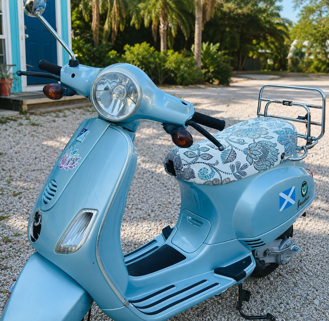 Ready to Ship!  Sprint / Primavera Cream Flowers SEAT COVER - Beat The Heat!!