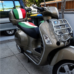 Vespa GTV Seat Cover Italian Flag
