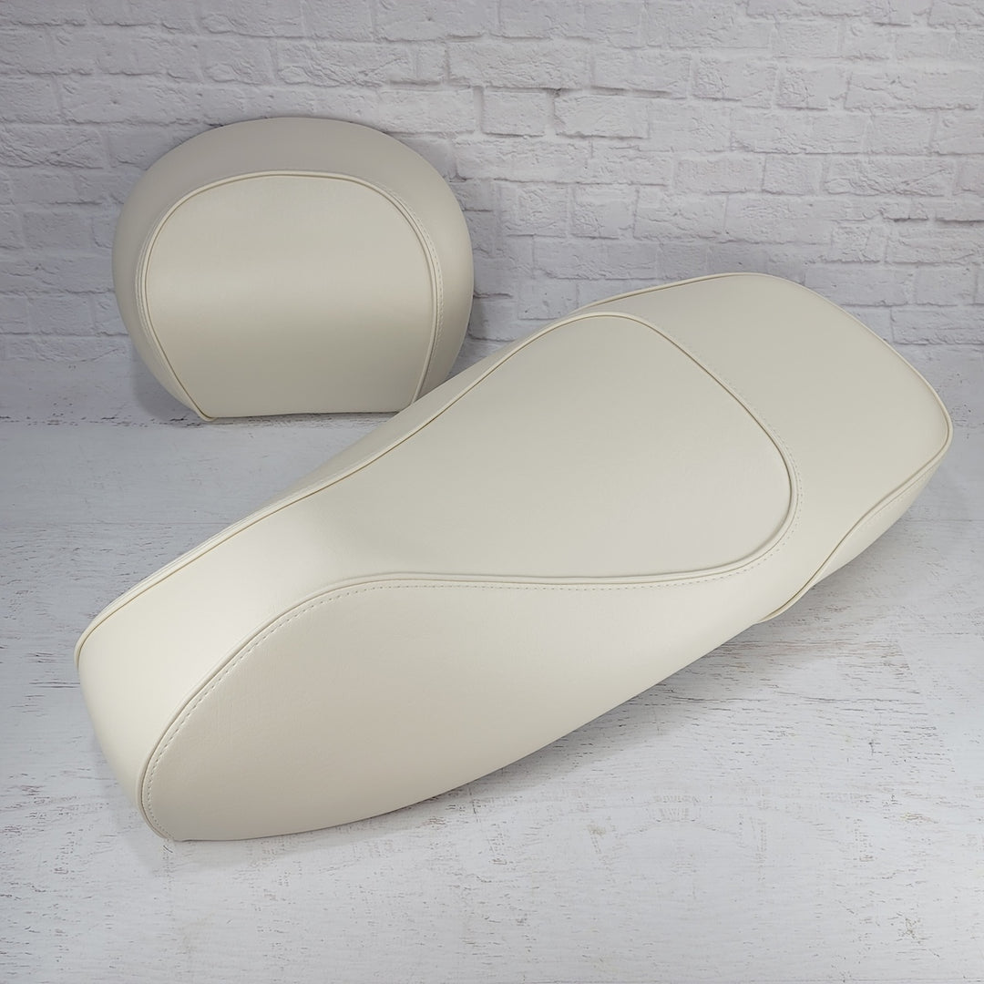 Vespa GTS 250 300 Seat Cover Cream White with Piping