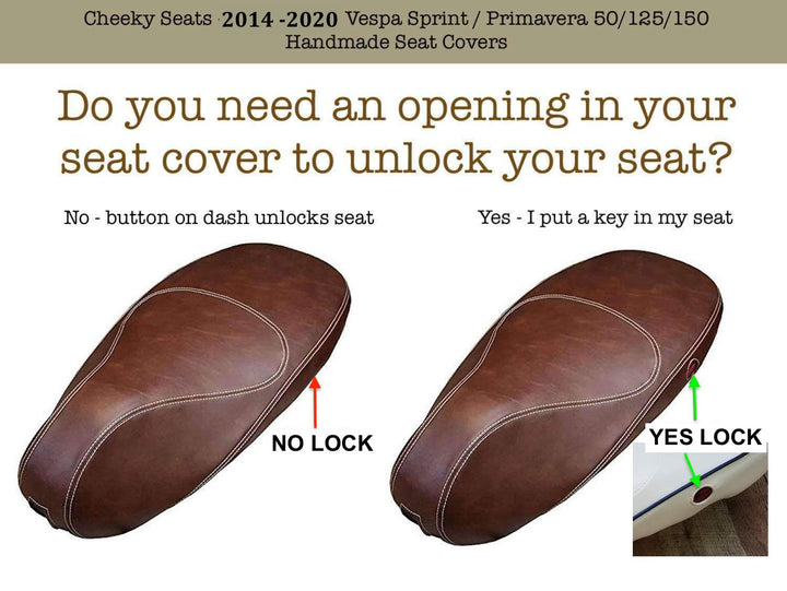 Vespa Sprint / Primavera Classic Two Tone Padded Seat Cover