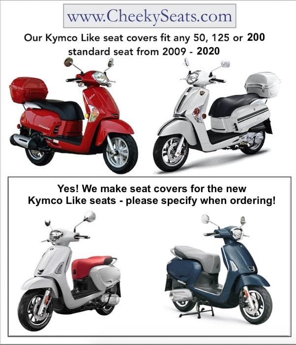 Kymco Like 50 125 150 200i Oxblood Seat Cover