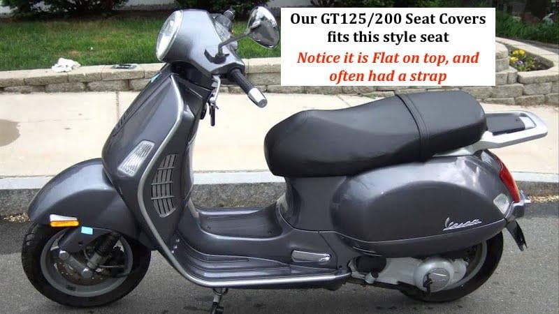 Vespa GT 125 / 200 Seat Cover Cream with Piping